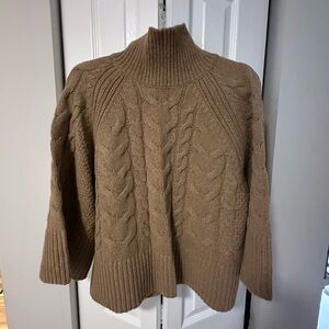 NEVER WORN Banana Republic Brown Cable Knit Turtleneck Sweater